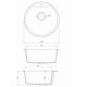 Мойка гранитная Deante Fiesta Solis ZRS 2803 (48x48)