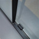 Душові двері Dusel DSL191B Black Matt 1200x1900