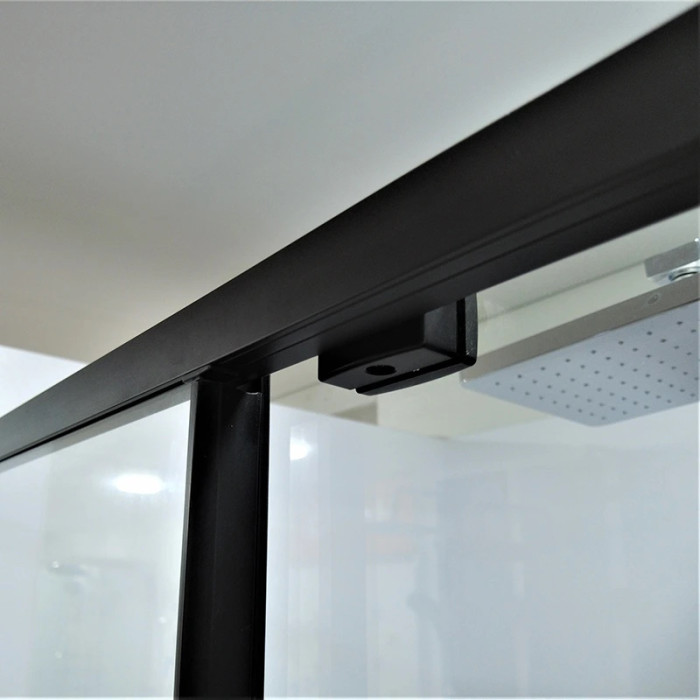 Душевая кабина Dusel DSL191B+195B Black Matt прозрачное 1200x800x1900