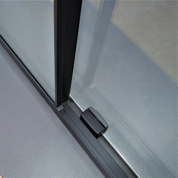 Душевая кабина Dusel DSL191B+195B Black Matt прозрачное 1200x900x1900