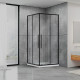 Душевая кабина Dusel DSL194B Black Matt прозрачное 1000x1000x1900