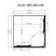 Душевая кабина Dusel DSL194B Black Matt прозрачное 1000x1000x1900