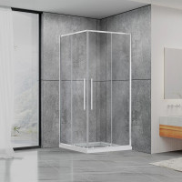 Душевая кабина Dusel DSL194 Chrome прозрачное 900x900x1900