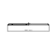 Душові двері Dusel EF185B Black Matt 1100х1900