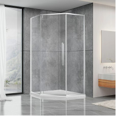Душевая кабина Dusel DL197H Chrome прозрачное 1000x1000x1900