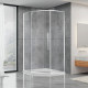 Душевая кабина Dusel DL197H Chrome прозрачное 1000x1000x1900