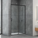 Душові двері Dusel EF185B Black Matt 1200х1900