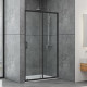 Душові двері Dusel EF185B Black Matt 1200х1900
