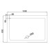 Душовий піддон Dusel D104 1000x800x135