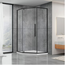 Душевая кабина Dusel DL197HB Black Matt прозрачное 900x900x1900