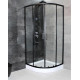 Душевая кабина Dusel EF-182B Black Matt прозрачное 900x900x1900