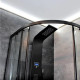 Душевая кабина Dusel EF-182B Black Matt прозрачное 900x900x1900