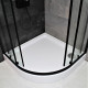 Душевая кабина Dusel EF-182B Black Matt прозрачное 900x900x1900