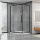 Душевая кабина Dusel DL197HB Black Matt прозрачное 1000x1000x1900