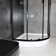 Душевая кабина Dusel EF-182B Black Matt прозрачное 1000x1000x1900