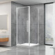 Душевая кабина Dusel DL198+DL196 Chrome прозрачное 900x900x1900