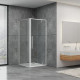 Душевая кабина Dusel DL198+DL196 Chrome прозрачное 1000x1000x1900
