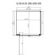 Душевая кабина Dusel DL198+DL196 Chrome прозрачное 1000x1000x1900
