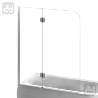 Шторка на ванну Eger 120x150см, ліва, хром 599-120CH/L