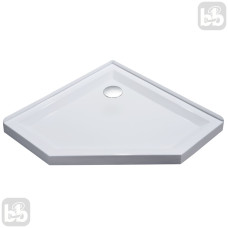 Поддон Eger STEFANI (100x100x4) пятиугольный с сифоном 599-535-100/2