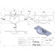 Раковина Fancy Marble Lena (105x50/33)