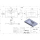 Раковина Fancy Marble Nadja (90x50)