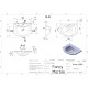 Раковина Fancy Marble Anna (60x47/35)