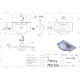 Раковина Fancy Marble Anna (70x47/35)
