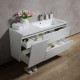 Тумба з умивальником Fancy Marble Cyprus 125 біла