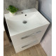 Тумба з умивальником Fancy Marble Santorini 60 біла