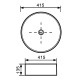 Умывальник Invena Keto CE-14-001 (13x42)