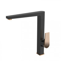Смеситель для кухни Invena Midnight BZ-35-014 черный/золотой
