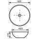 Умивальник Invena Tara CE-13-001 (17х42)