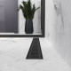 Трап линейный AQUA 80cм и решеткой Line mattblack