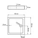 Душовий піддон KO&PO 7030 (80) 800х800х300