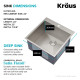 Кухонная мойка Kraus Standart PRO™ KHT301-22L (559 x 559 x 304)