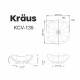 Умивальник Kraus KCV-135 (39.4x39.1) керамічний