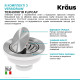 Кухонная мойка Kraus Bellucci™ KGUW2-30MBL (737 x 482 x 255)