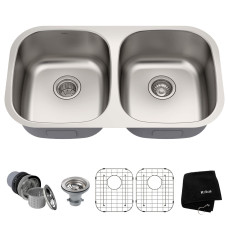 Подвійна кухонна мийка Kraus Premier™ KBU22 (819 х 457 х 213)
