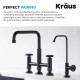 Змішувач кухонний Kraus KPF-3125MB Чорний