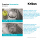 Кухонная мойка Kraus Standart PRO™ KHT301-18 (460 х 460 х 260)