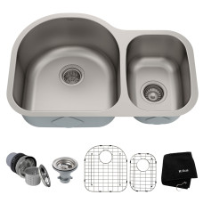 Подвійна кухонна мийка Kraus Premier™ KBU21 (748 x 495 x 233)