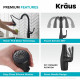 Змішувач кухонний Kraus KPF-1670MB Чорний