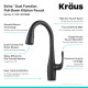 Змішувач кухонний Kraus KPF-1670MB Чорний