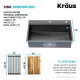 Кухонная мойка Kraus KWT Kore™ KWT310-33/PGM (838 x 559 x 229)