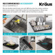 Кухонная мойка Kraus Kore™ KWT300-32 (793.8 x 520.7 x 228,6)