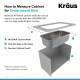 Двойная Кухонная мойка Kraus Premier™ KBU27 (872 x 450 x233)