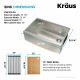 Кухонная мойка Kraus KWF Kore™ KWF210-30 (759 x 514 x 254)