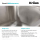Двойная Кухонная мойка Kraus Premier™ KBU27 (872 x 450 x233)