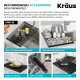 Подвійна кухонна мийка Kraus Dex™ KD1UD33B (835 x 476 x 228.6)